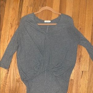 Lightweight High Low Gray Shirt